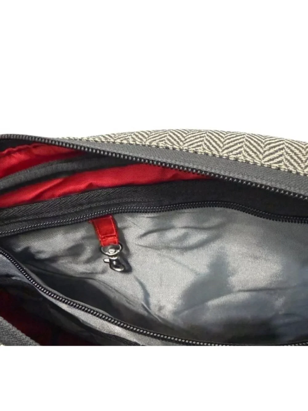 Rickshaw Laptop Messenger Bag Briefcase Houndstooth Removeable Inserts 15.5 x 10